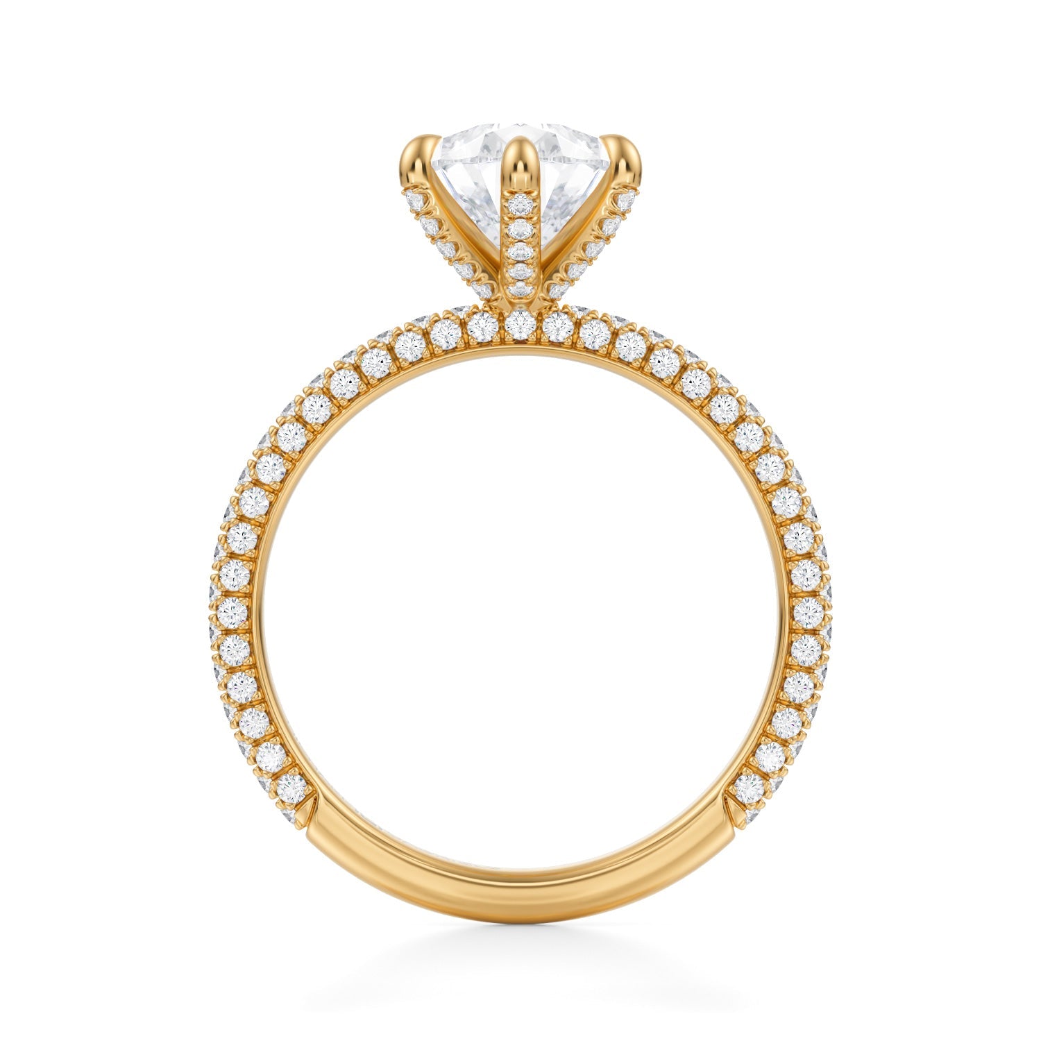 Pear Double Edge Halo With Solitaire Ring (2.00 Carat E-VS1) - Michael Gabriels