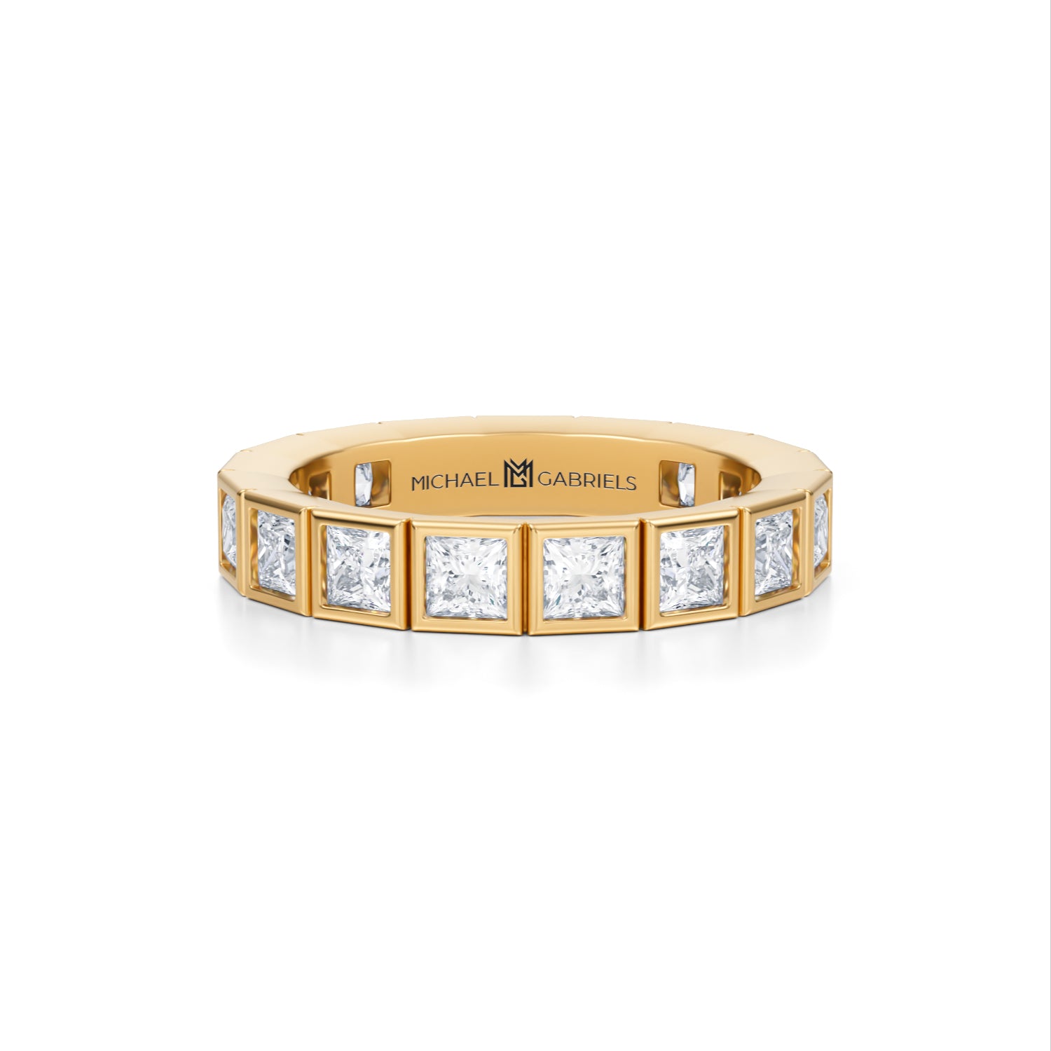 Princess Bezel Lab Grown Diamond Eternity Band - Petite - Michael Gabriels