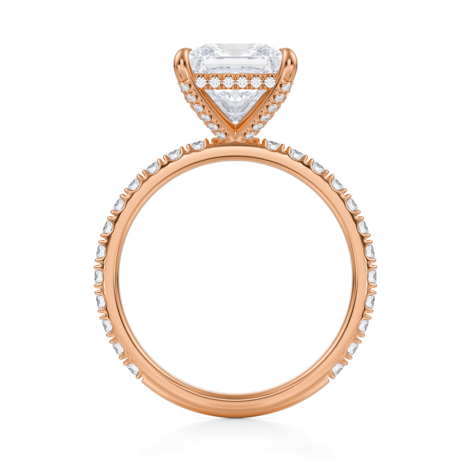 Princess Pave Basket With Pave Ring (2.00 Carat E-VVS2) - Michael Gabriels