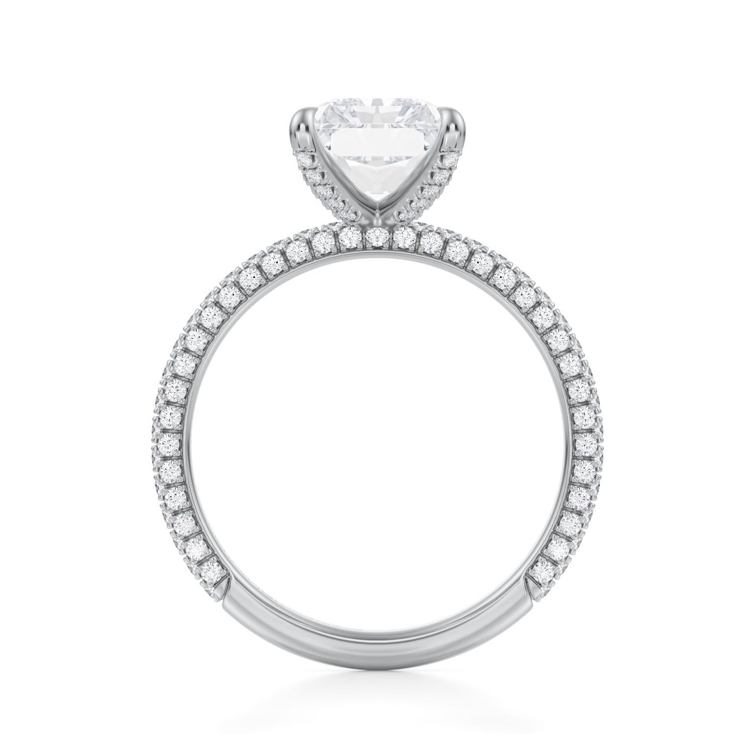 Radiant Double Edge Halo With Solitaire Ring (2.00 Carat G-VVS2) - Michael Gabriels